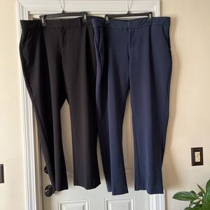 Old Navy Black & Navy Dress Pants Size 20 plus w/ Comfort Band Waist! Classic!